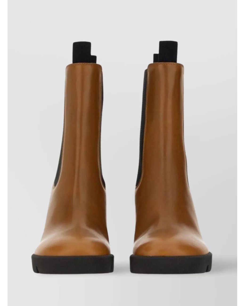 Burberry White Leather Boots