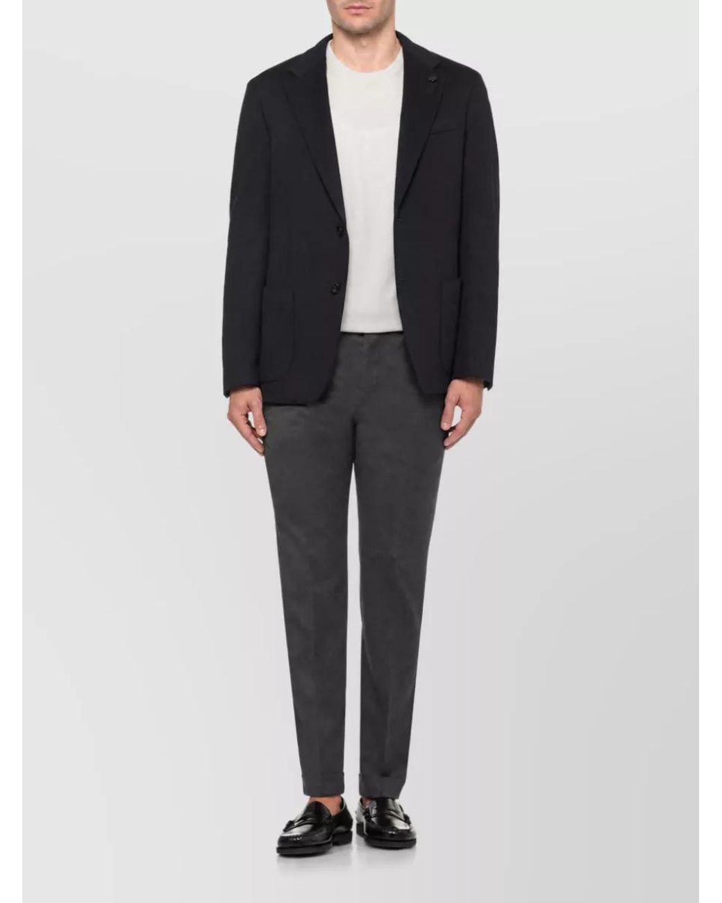Lardini Blue Cashmere Suit Jacket for men