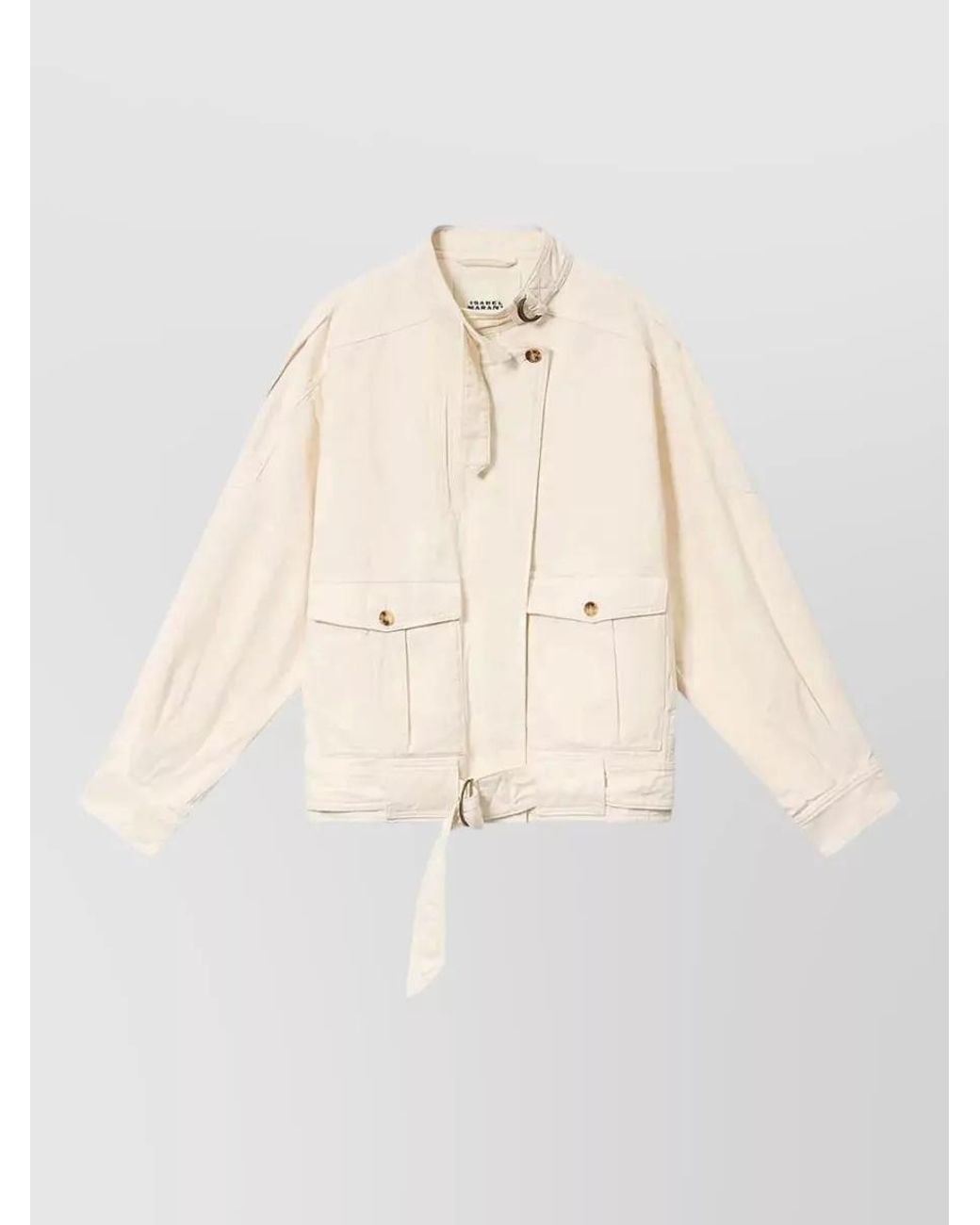 Isabel Marant Natural Cotton Oversized Coat