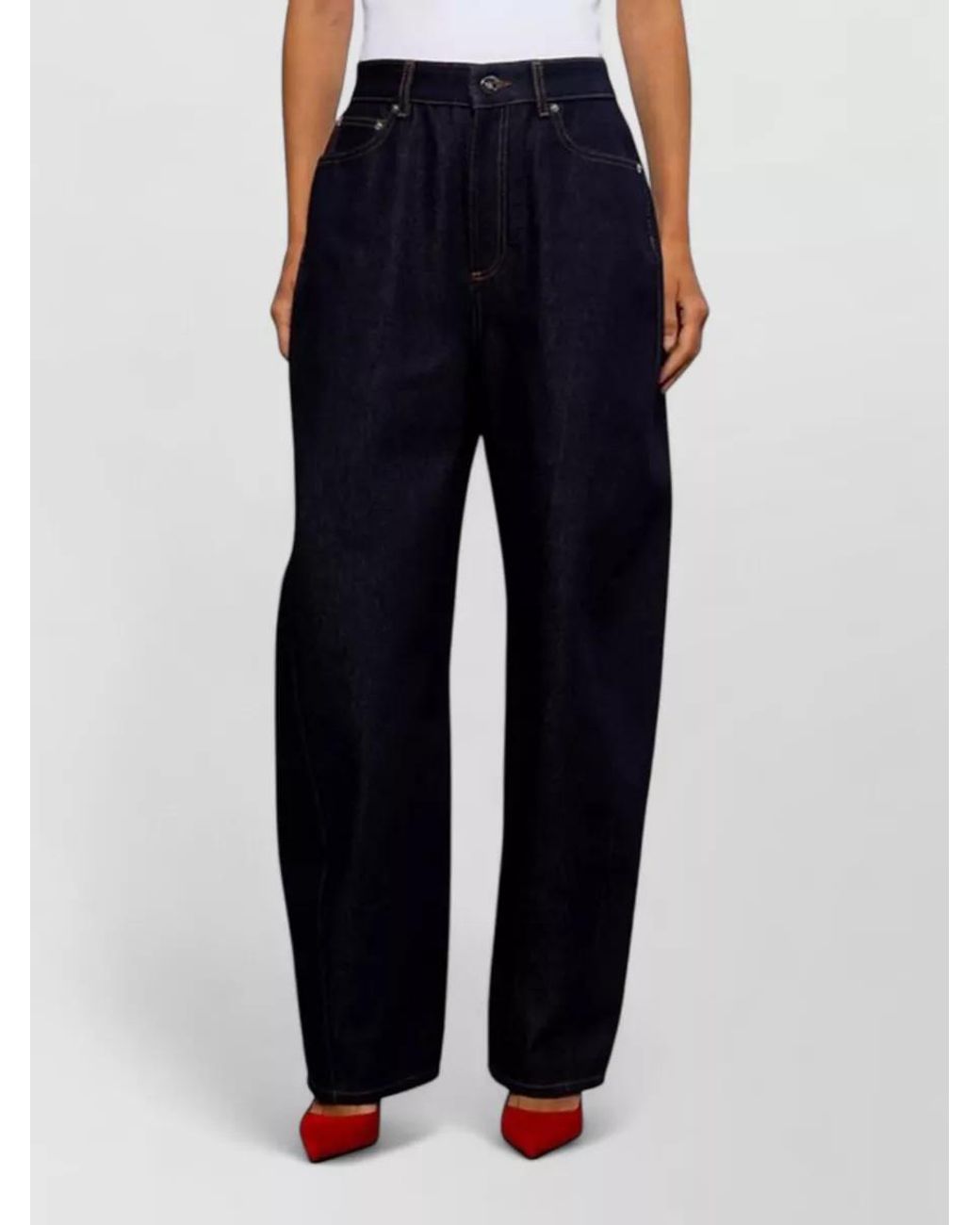 Givenchy Blue Denim Straight-Leg Trousers