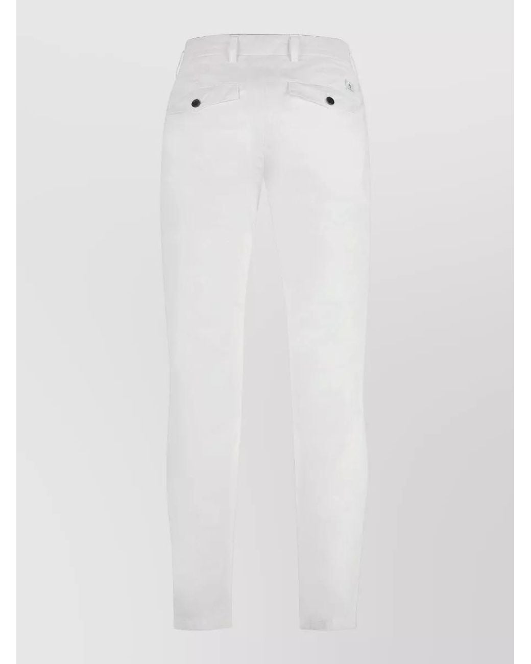 Department 5 White Cotton Straight-Leg Chino Trousers for men