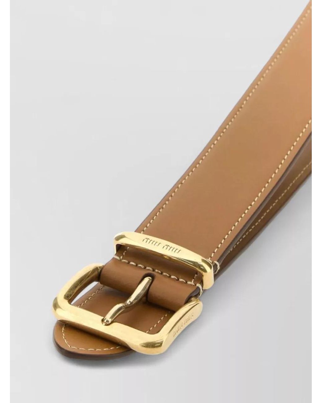 Miu Miu Brown Leather Belt