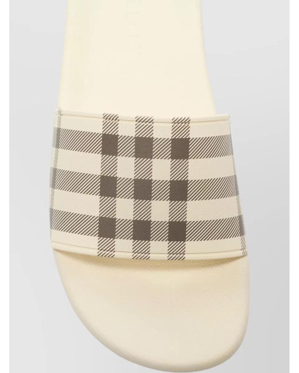Burberry Natural Check Slides
