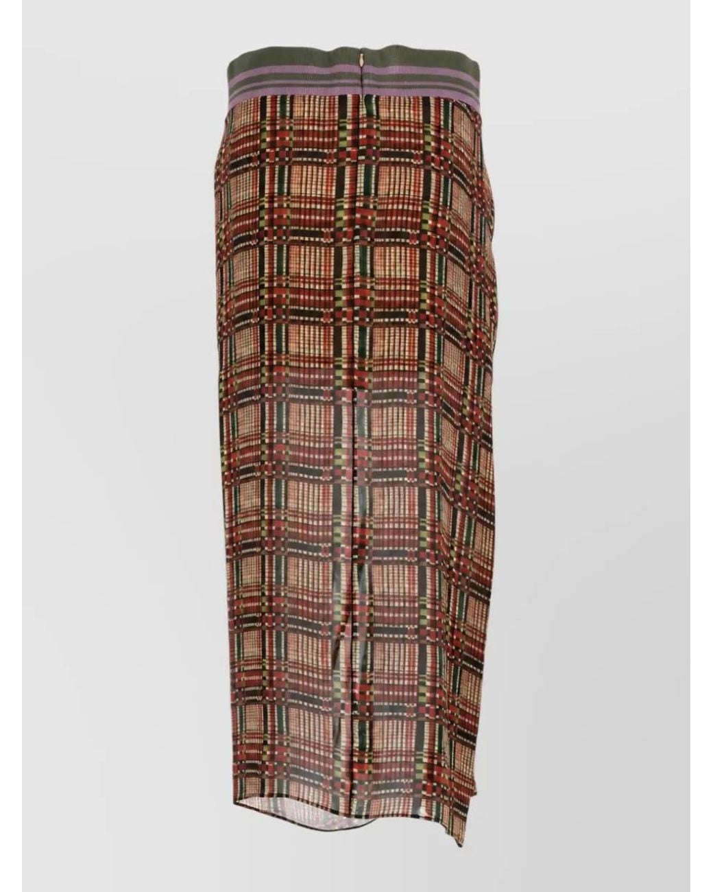 Dries Van Noten Brown Wrap Skirt