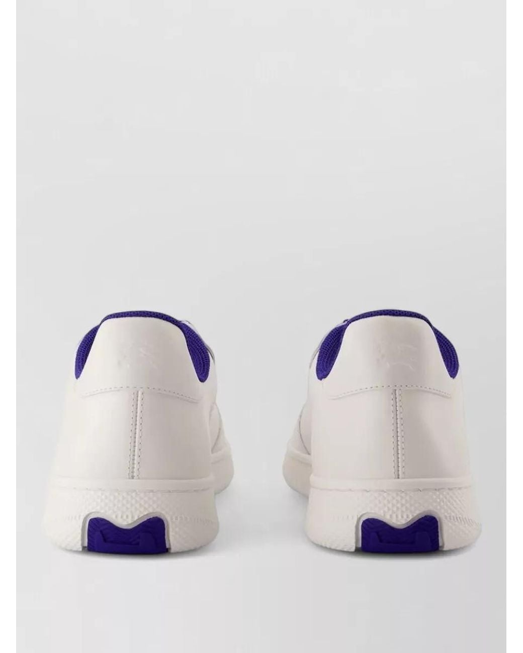 Burberry Natural Leather Low-Top Sneakers
