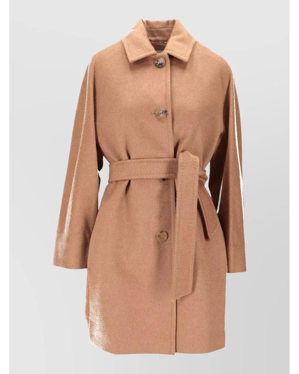 Max Mara Natural Belted Coat
