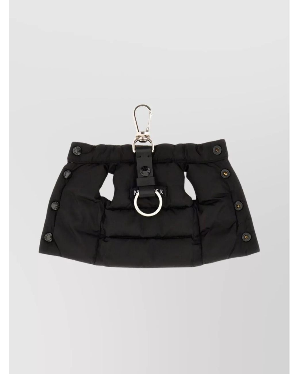 Moncler Black Vest Keychain for men