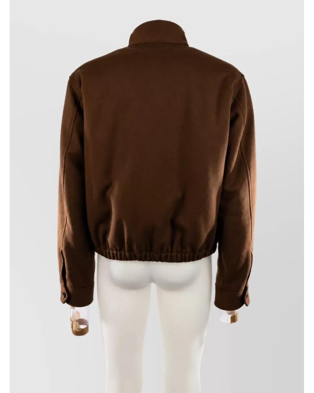 Bottega Veneta Brown Cashmere Wool Relaxed-Fit Single-Breasted Coat for men
