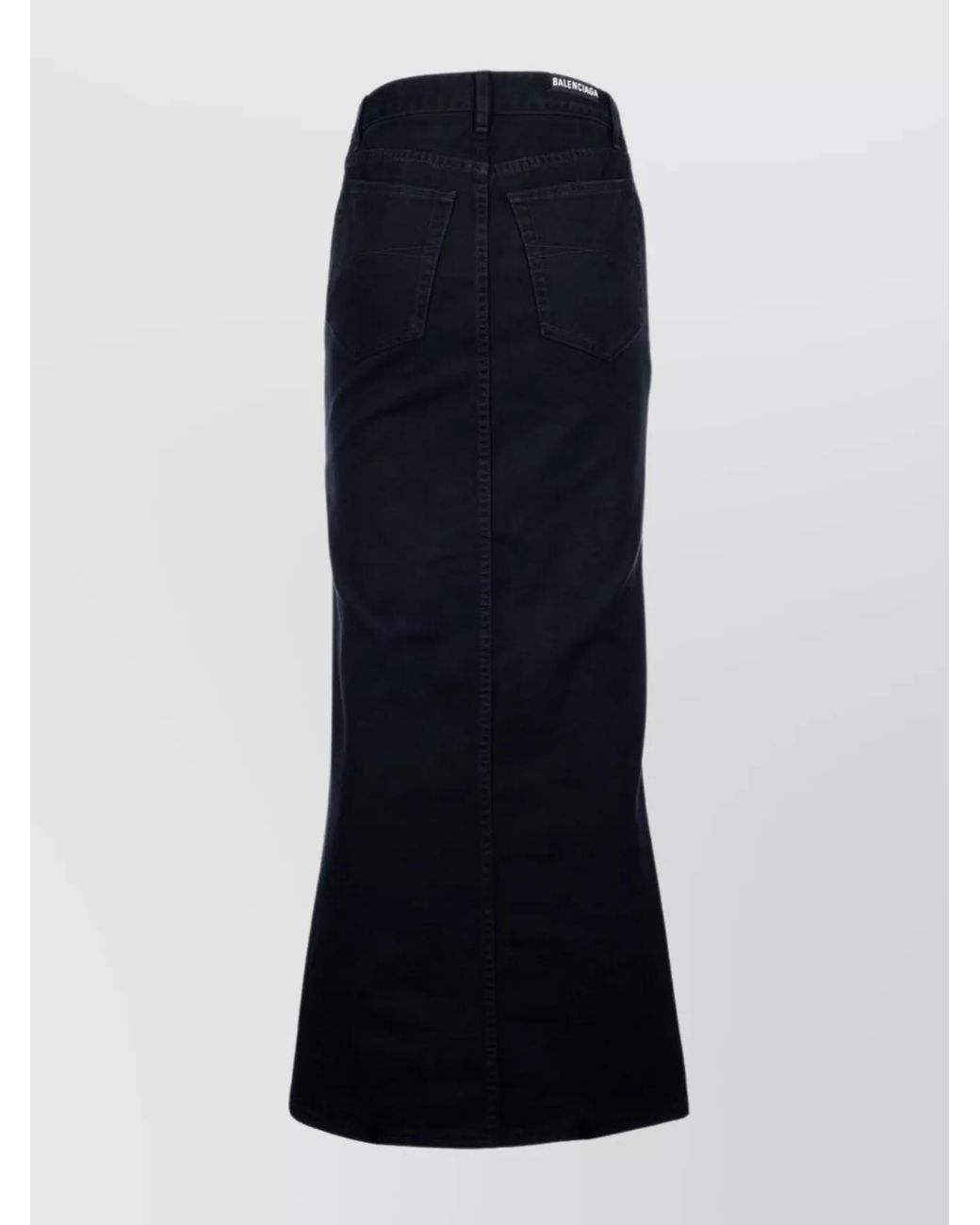 Balenciaga Blue Denim Straight Skirt