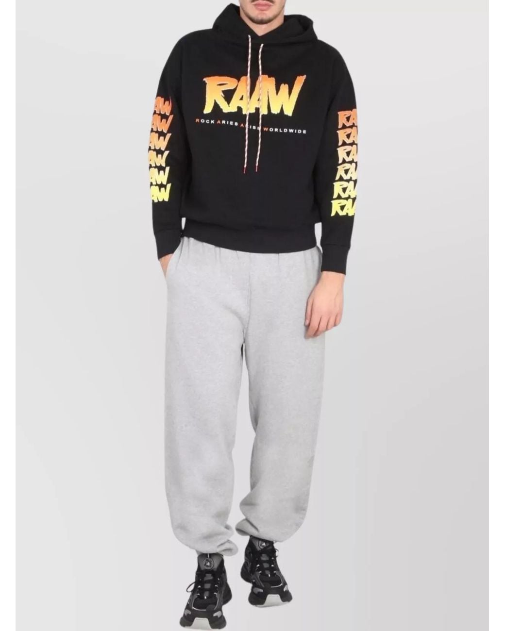 Aries Multicolor Logo Print Sweatshirt