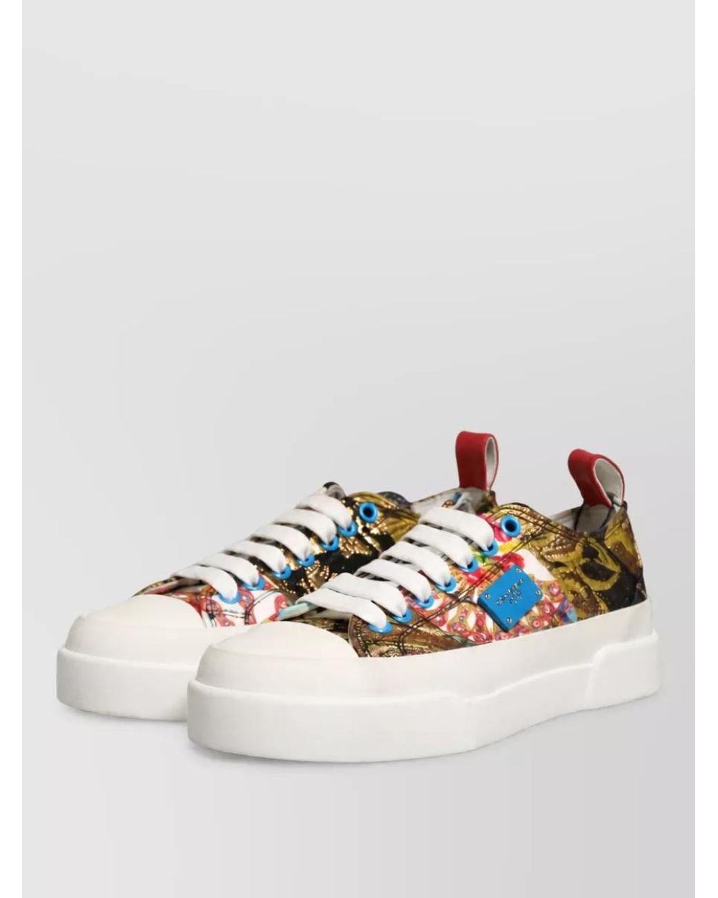 Dolce & Gabbana Multicolor Low Top Sneakers
