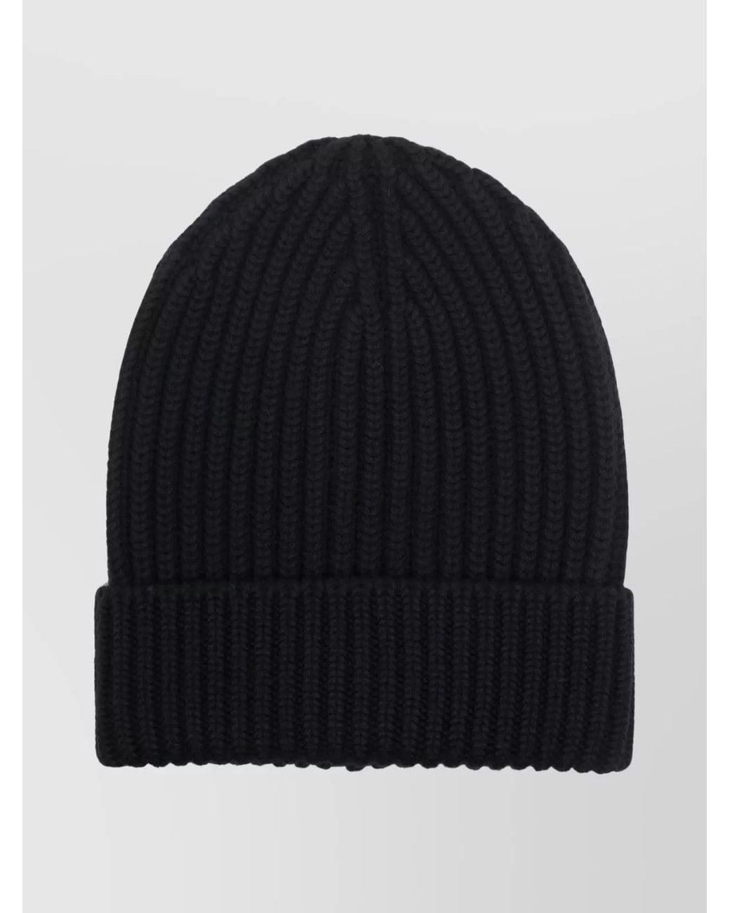 Dolce & Gabbana Blue Wool Ribbed Beanie