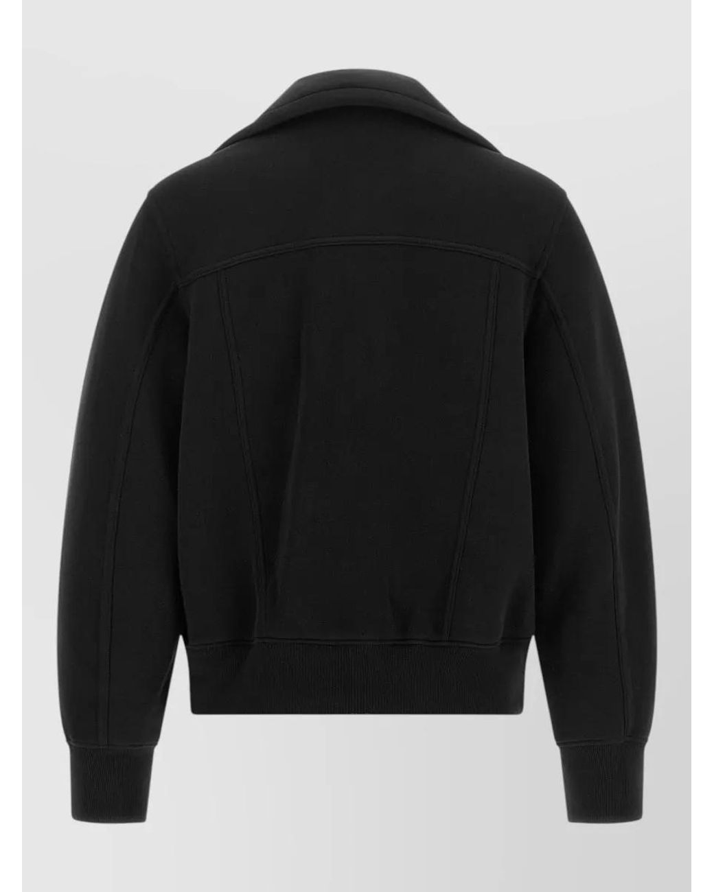 Sacai Black Cotton Blend Single Breasted Jacket