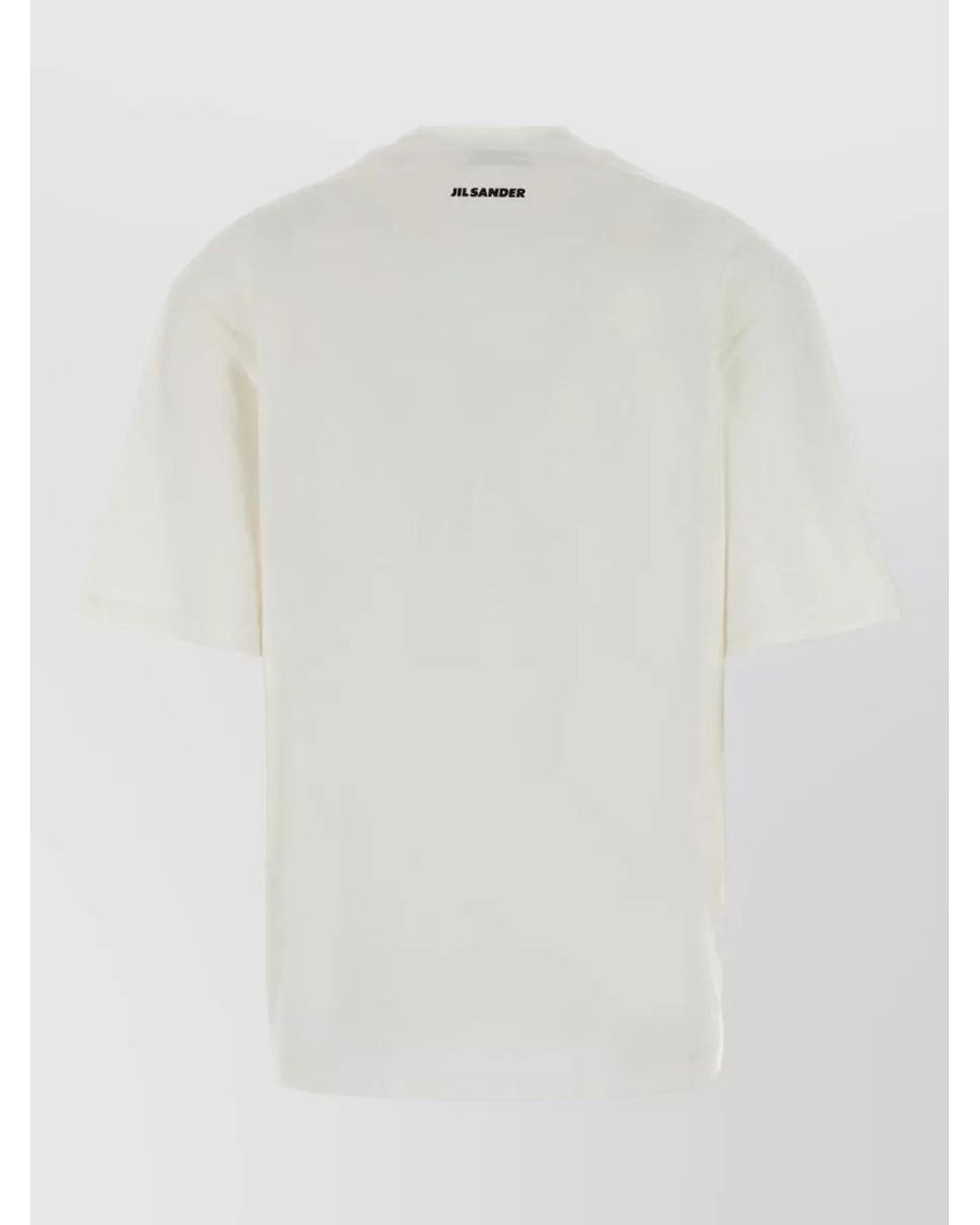 Jil Sander Gray Cotton T-Shirt
