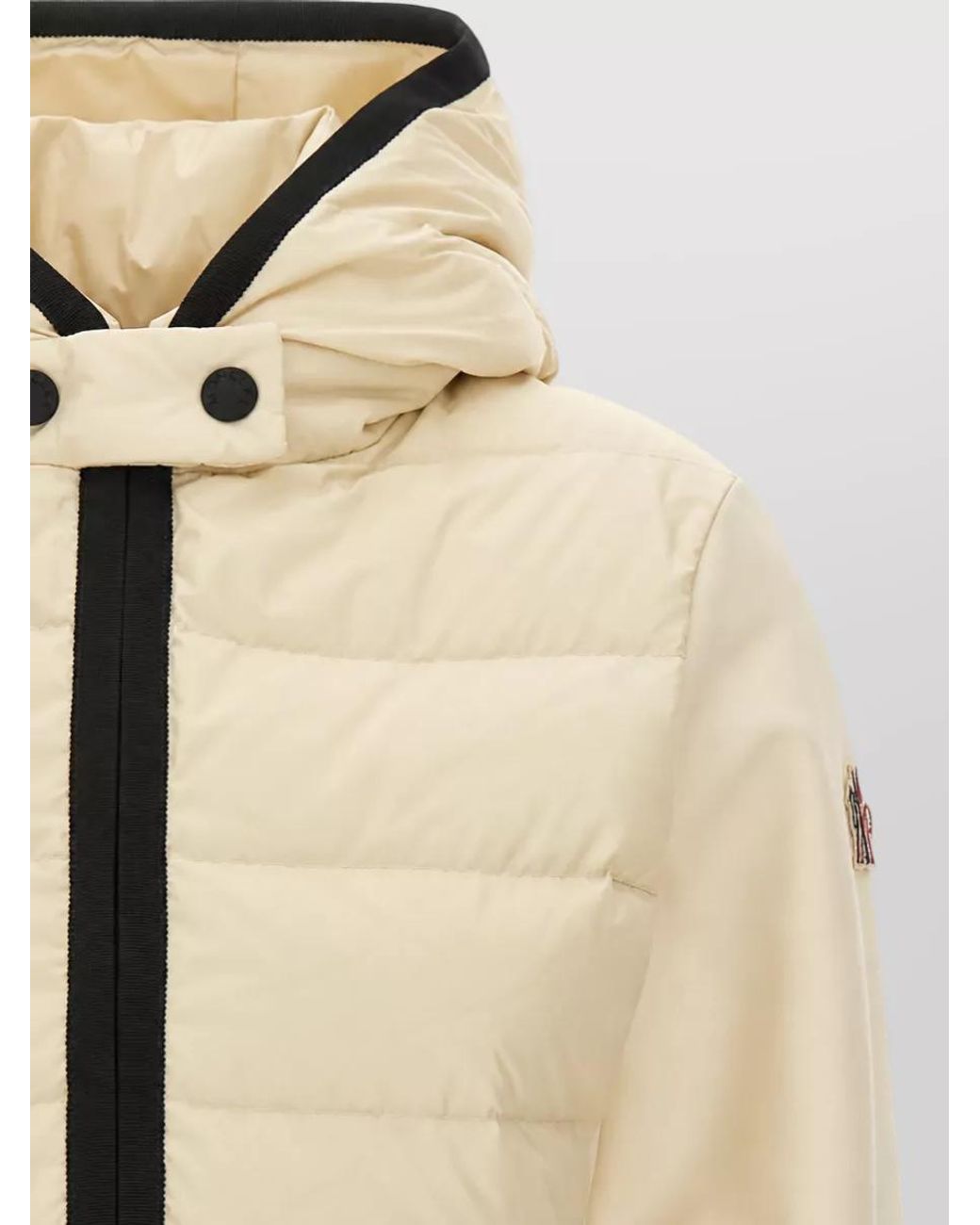 Moncler Natural Quilted Hooded Puffer Jacket