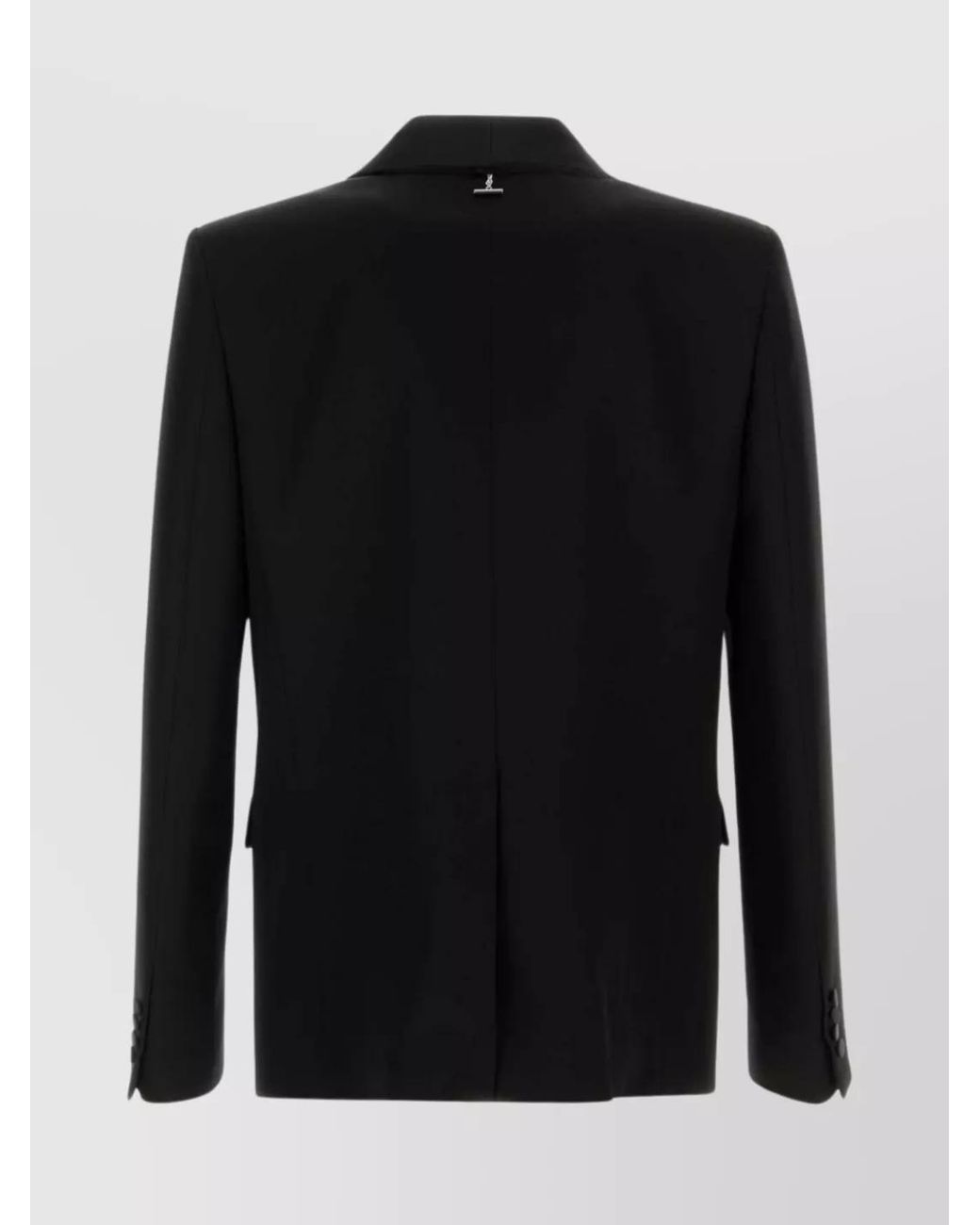 McQueen Black Wool Single-Breasted Blazer for men