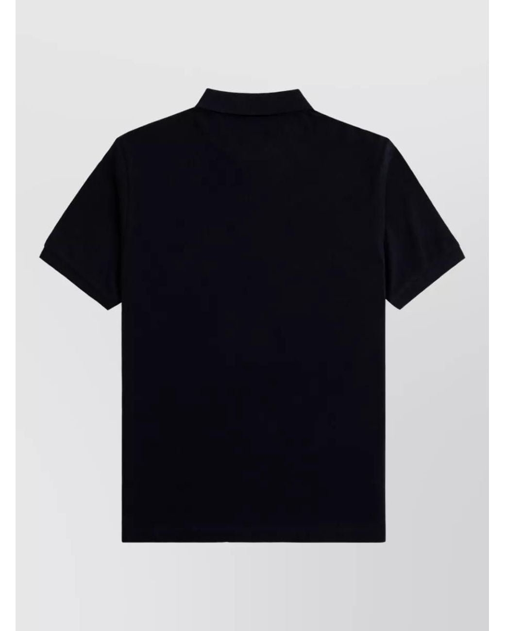 Fred Perry Black Cotton Polo Shirt for men
