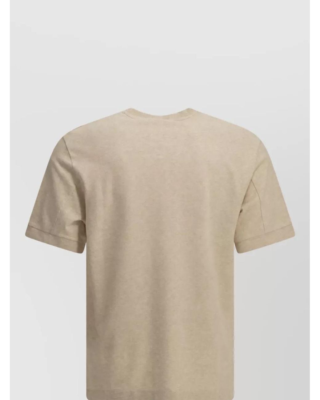 Jacquemus Natural Cotton Crew-Neck T-Shirt for men