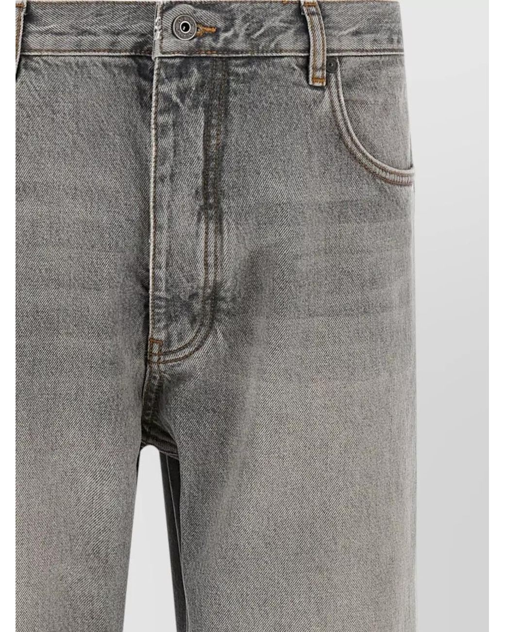 Off-White c/o Virgil Abloh Gray Denim Relaxed-Fit Straight-Leg Jeans for men
