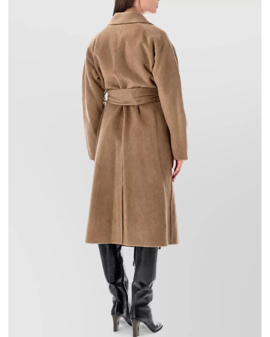 Soeur Natural Cashmere Wool Trench Coat