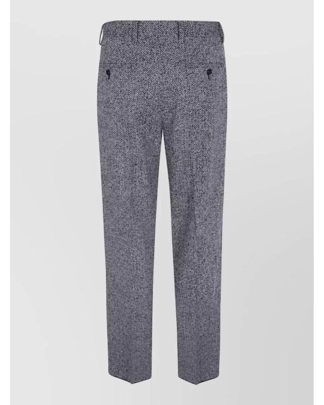 Lardini Gray Regular-Fit Trousers for men