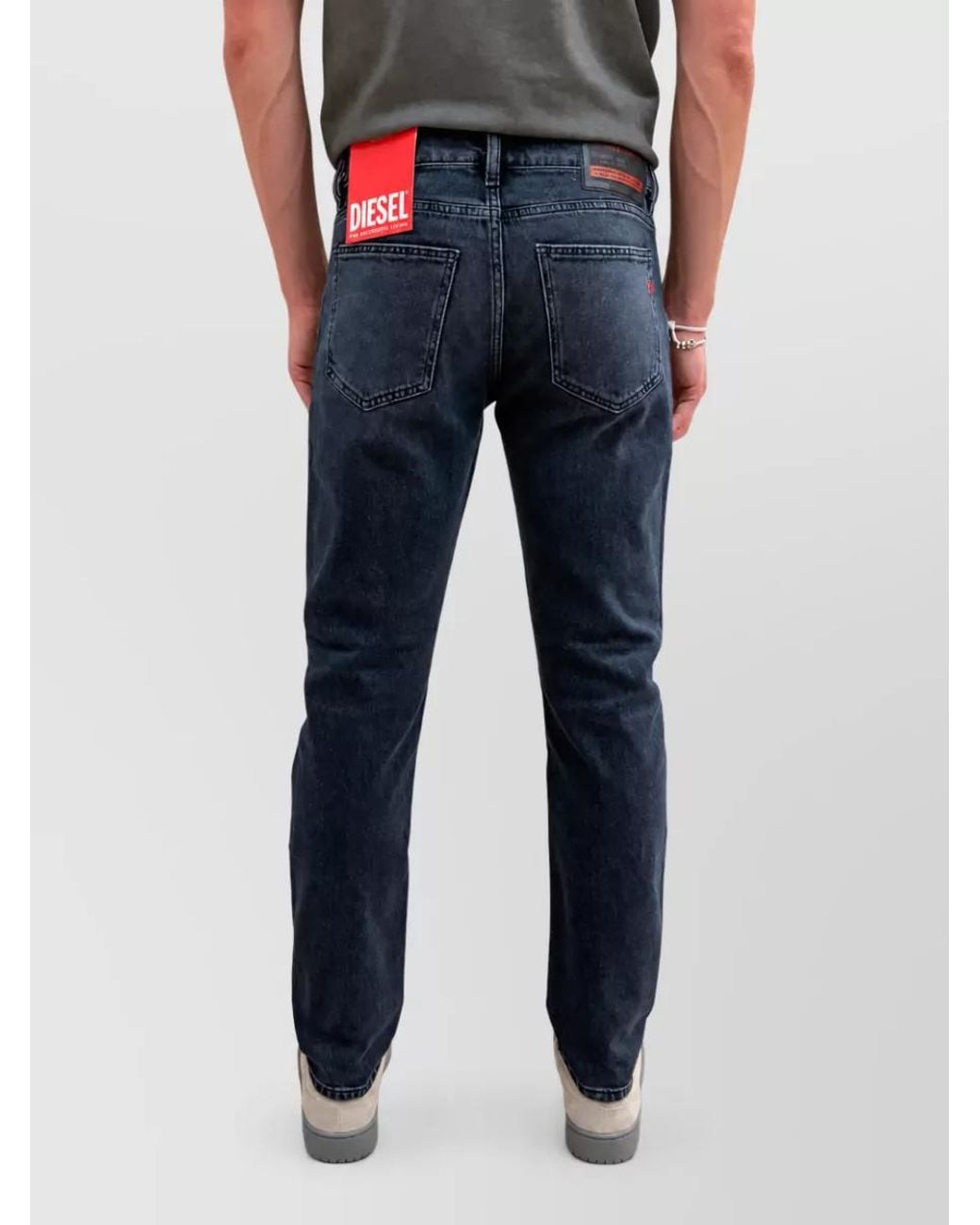 DIESEL Blue Straight-Leg Denim Jeans for men