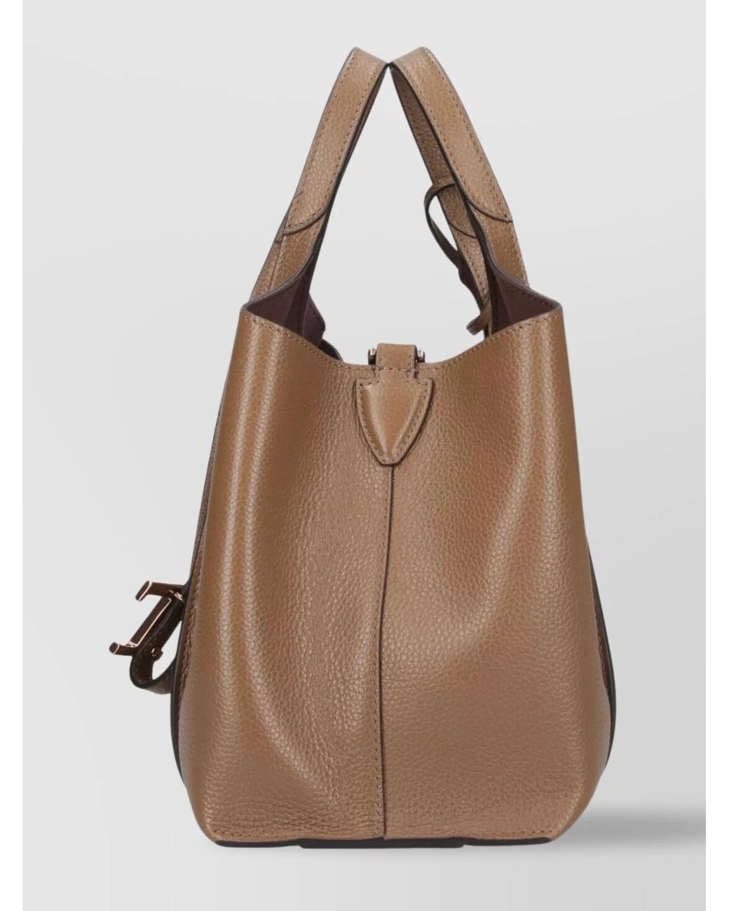 Tod's Brown T Timeless Mini Leather Shoulder Bag