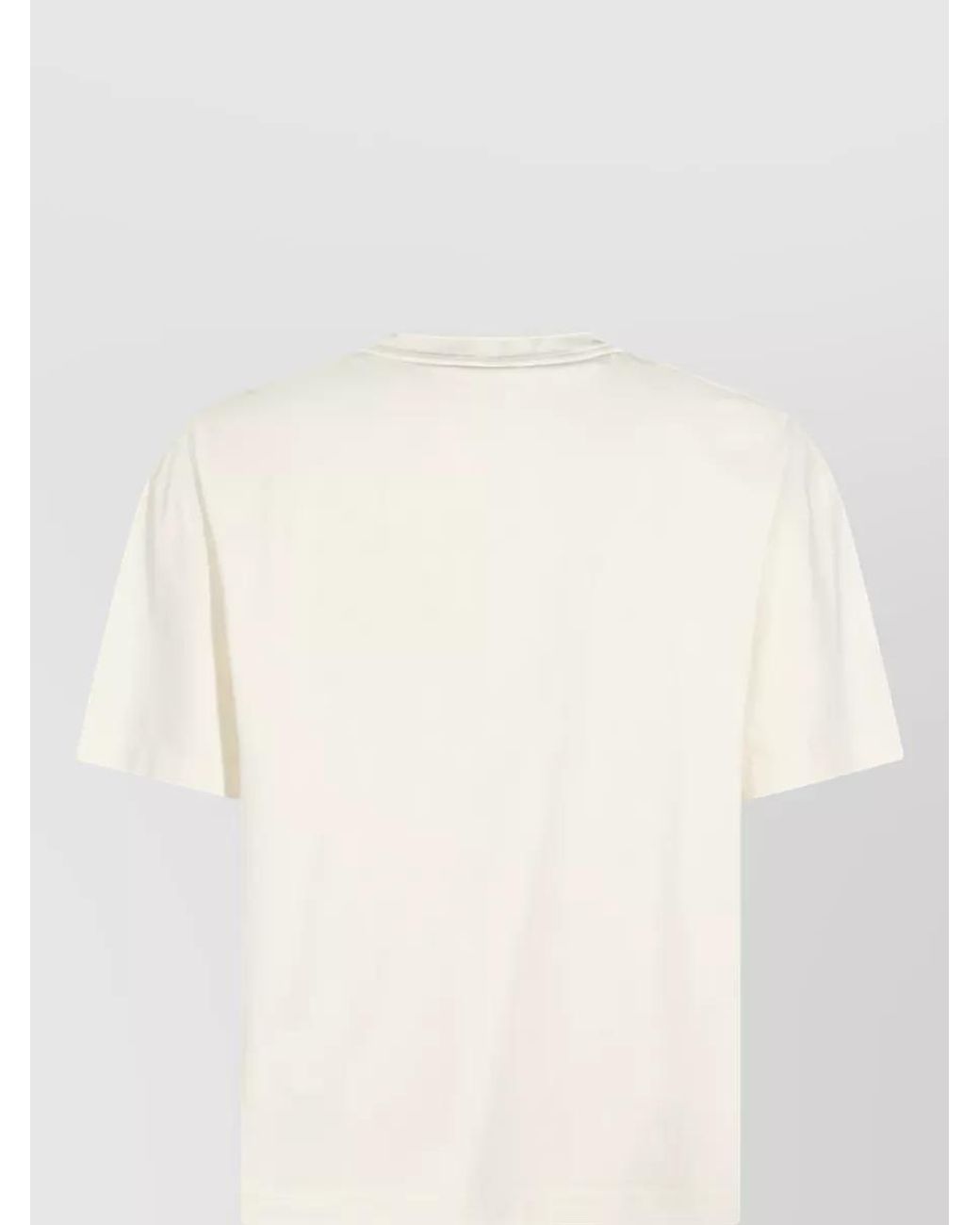 Marni White Cotton Printed Short-Sleeve T-Shirt for men