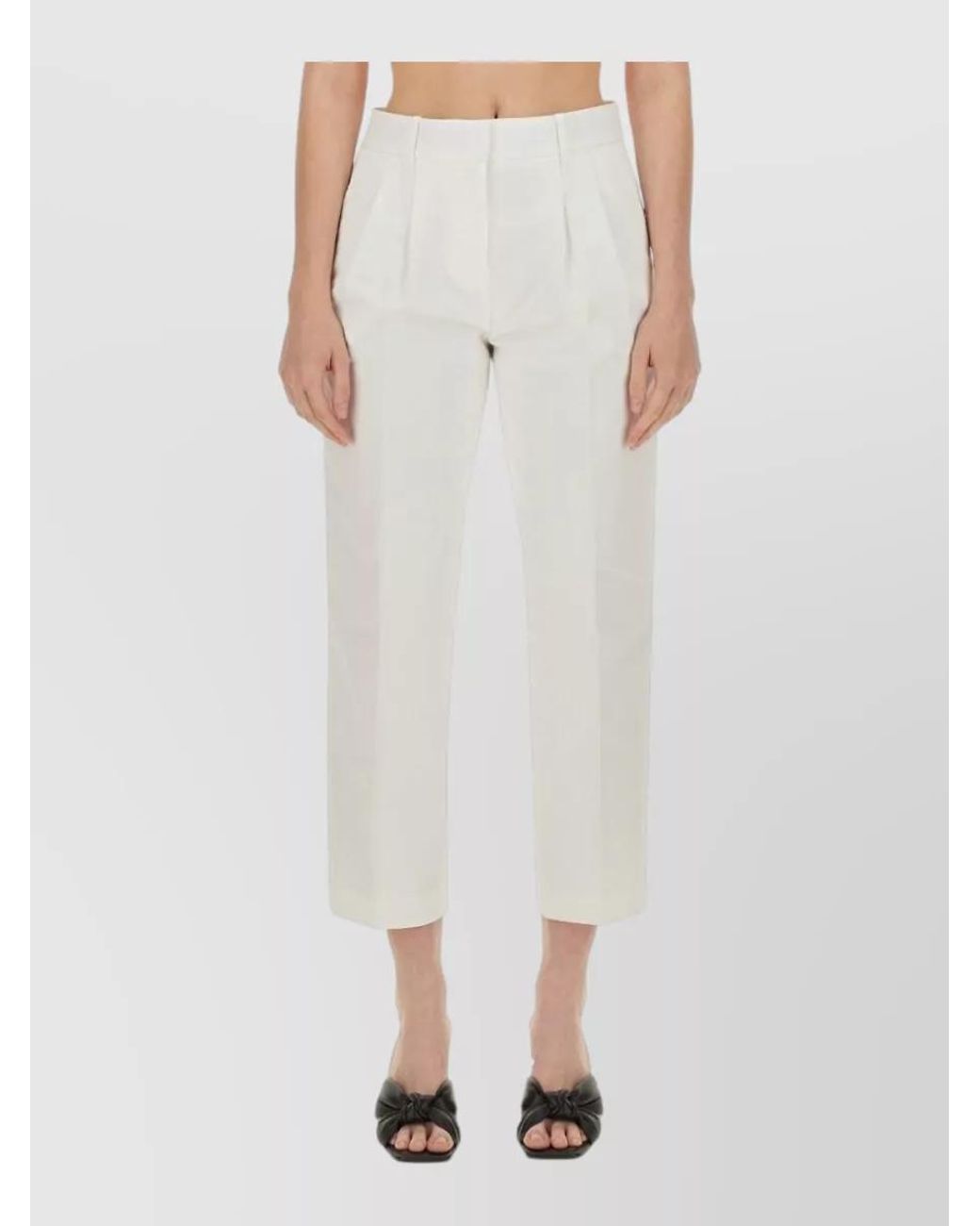 Michael Kors White Cropped Trousers