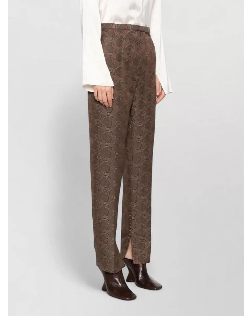 Dries Van Noten Brown Slim-Fit Trousers