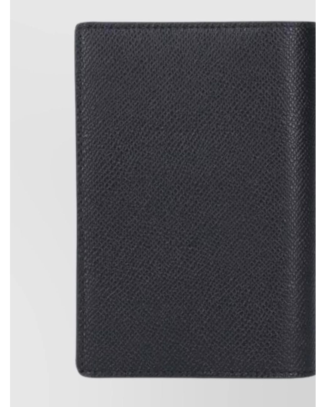 Balenciaga Black Leather Passport Holder for men