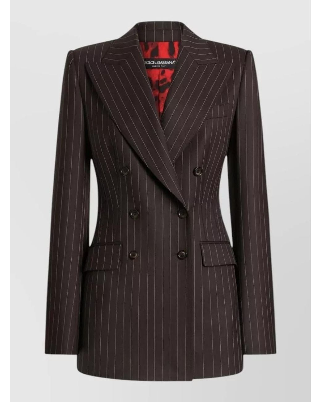 Dolce & Gabbana Black Wool Double-Breasted Blazer