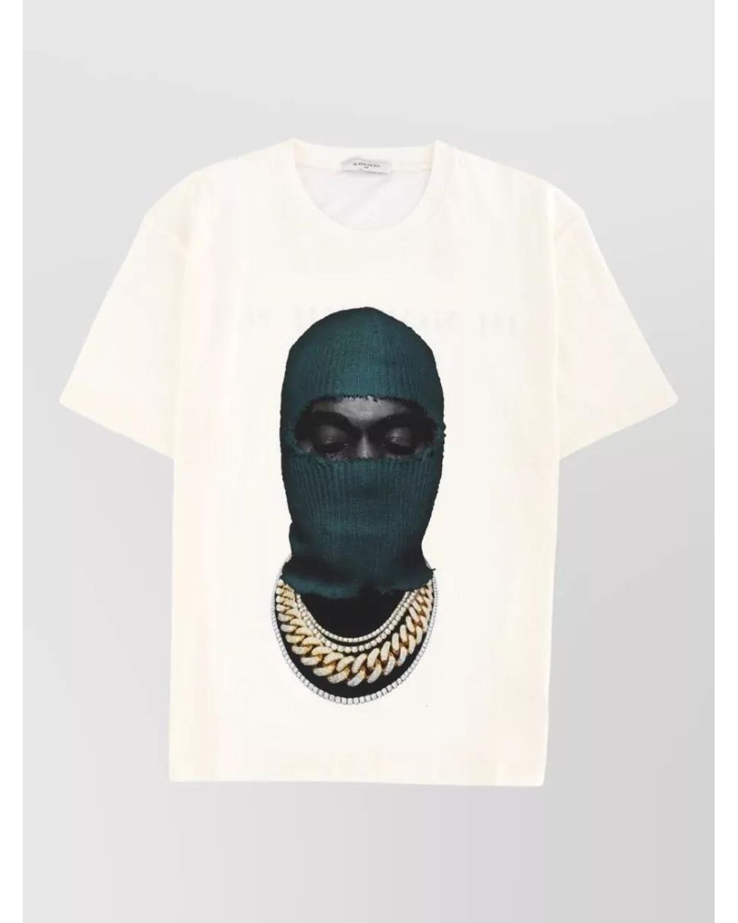 Ih Nom Uh Nit Blue Cotton Logo Print T-Shirt for men
