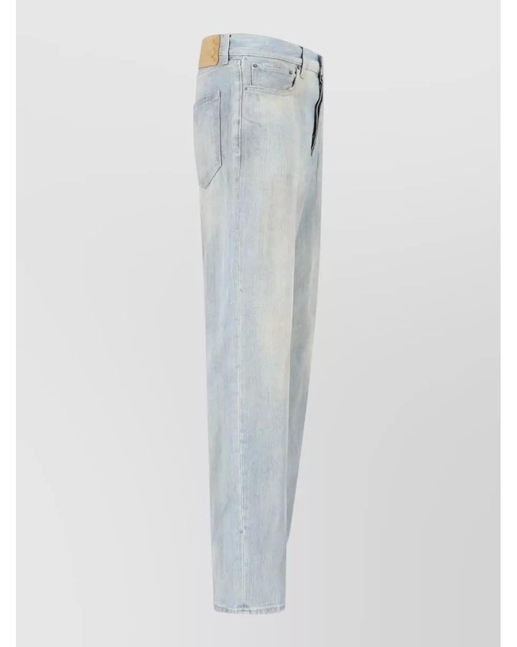 Haikure Blue Straight-Leg Trousers for men