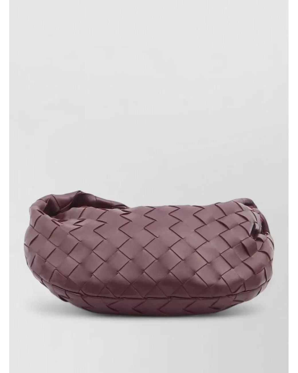 Bottega Veneta Purple Jodie Mini Leather Clutch Bag