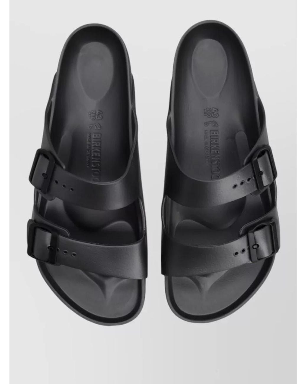 Birkenstock Gray Sandals Open Toe Flat Sole Double Strap