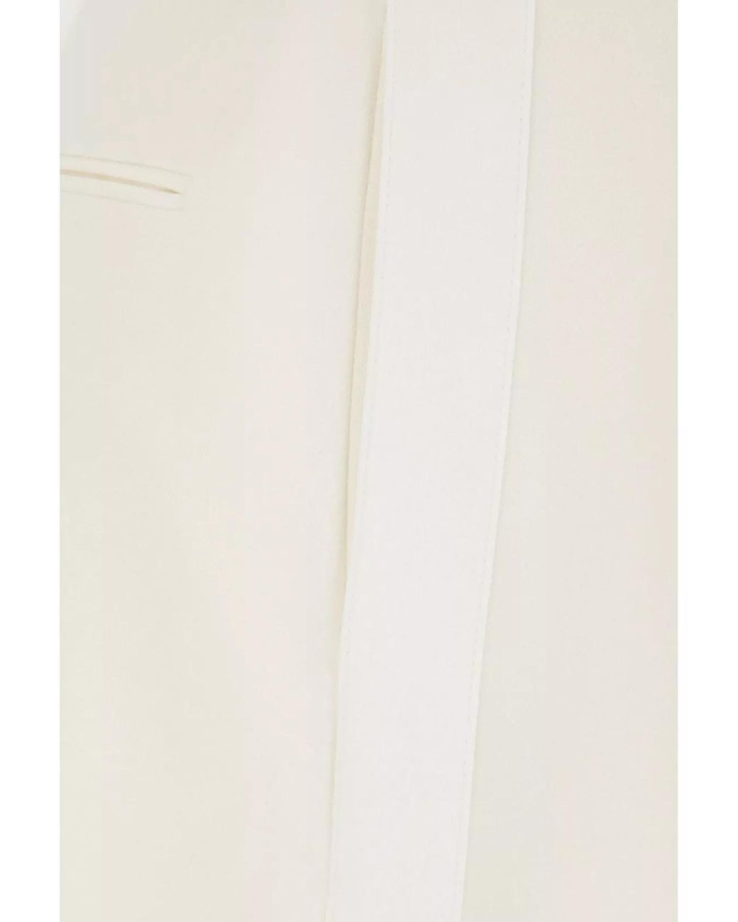 Stella McCartney White Wool Wide-Leg Trousers