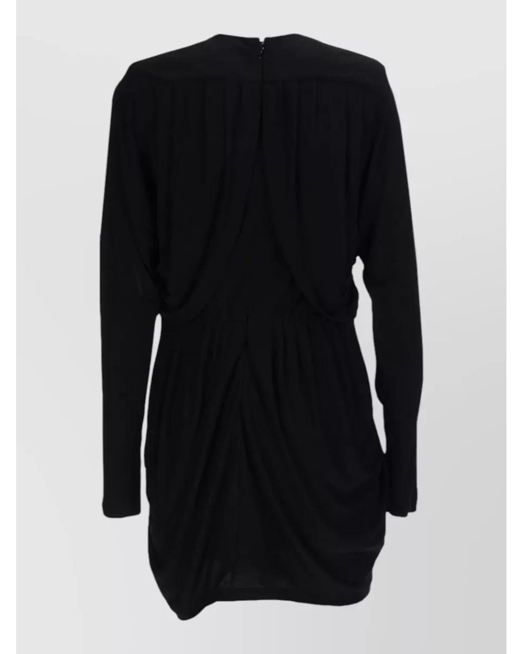 Isabel Marant Black Viscose Fitted Mini Dress