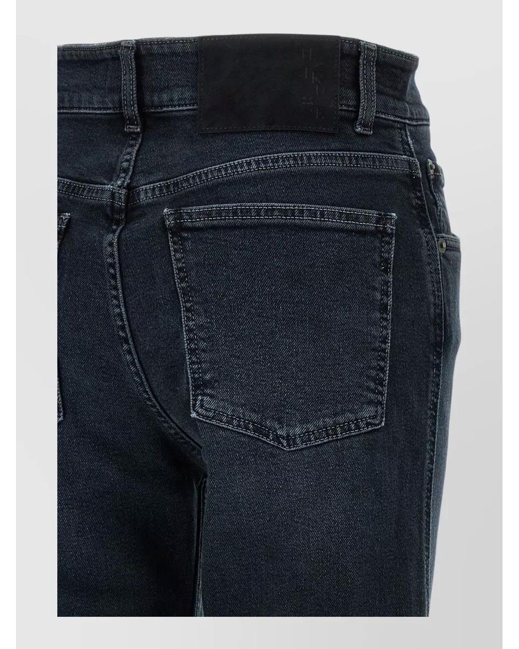 Haikure Blue Denim Straight-Leg Jeans