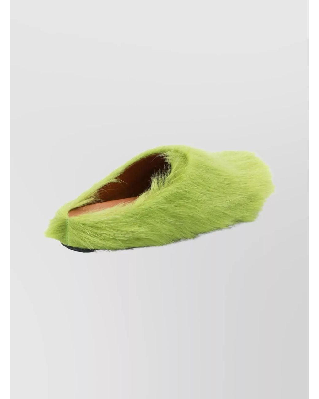 Marni Green Calf Hair Sabots for men