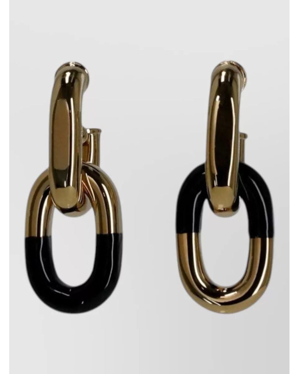 Rabanne Black Metal Earrings