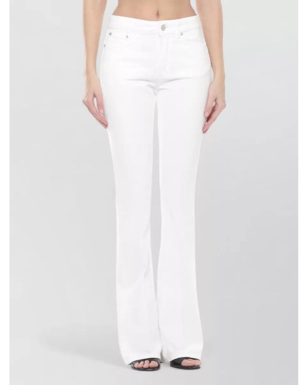 Dondup White Flared Jeans