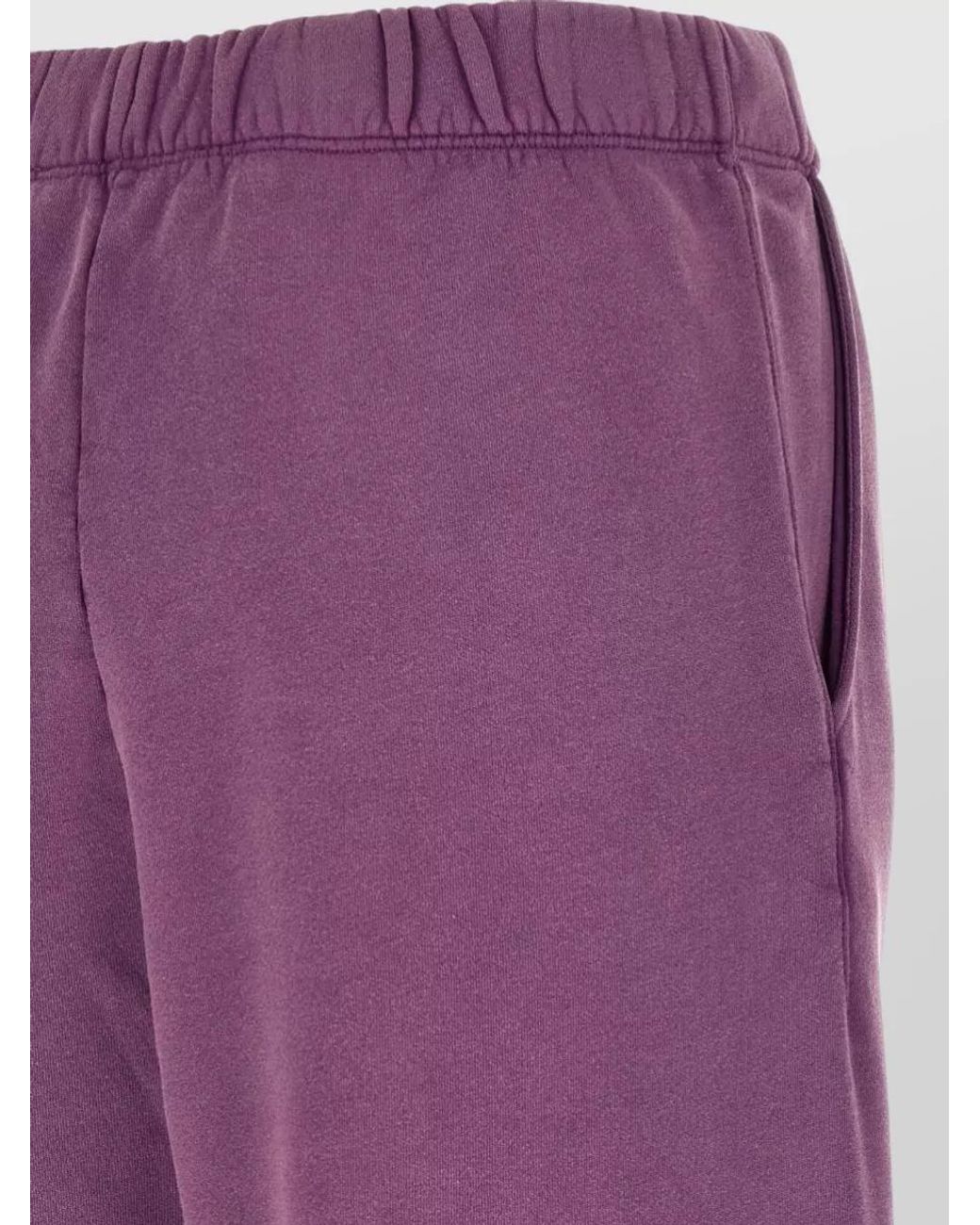 The Attico Purple Cotton Logo Embroidery Track Pants