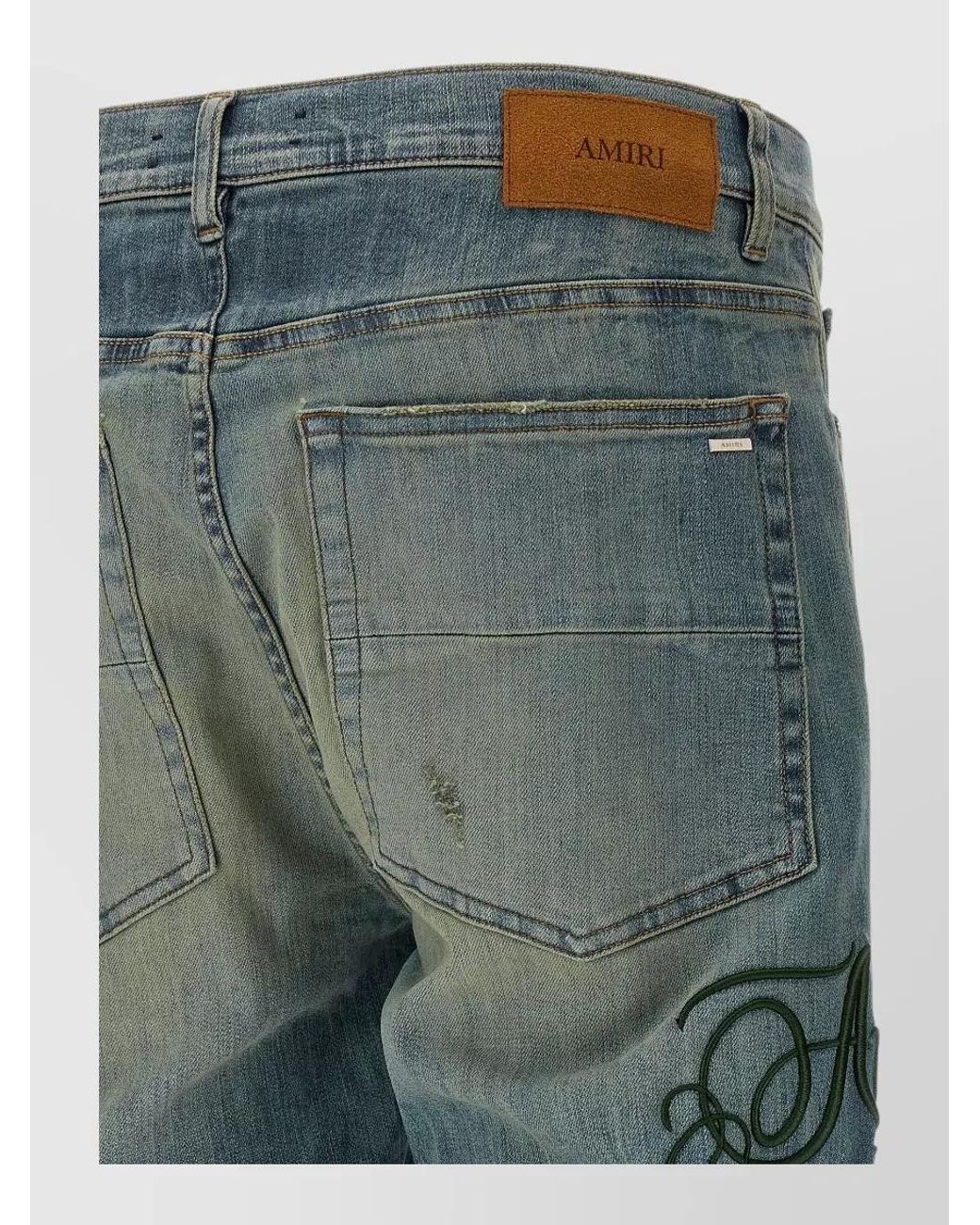 Amiri Blue Denim Hollywood Mx1 Slim-Fit Jeans for men