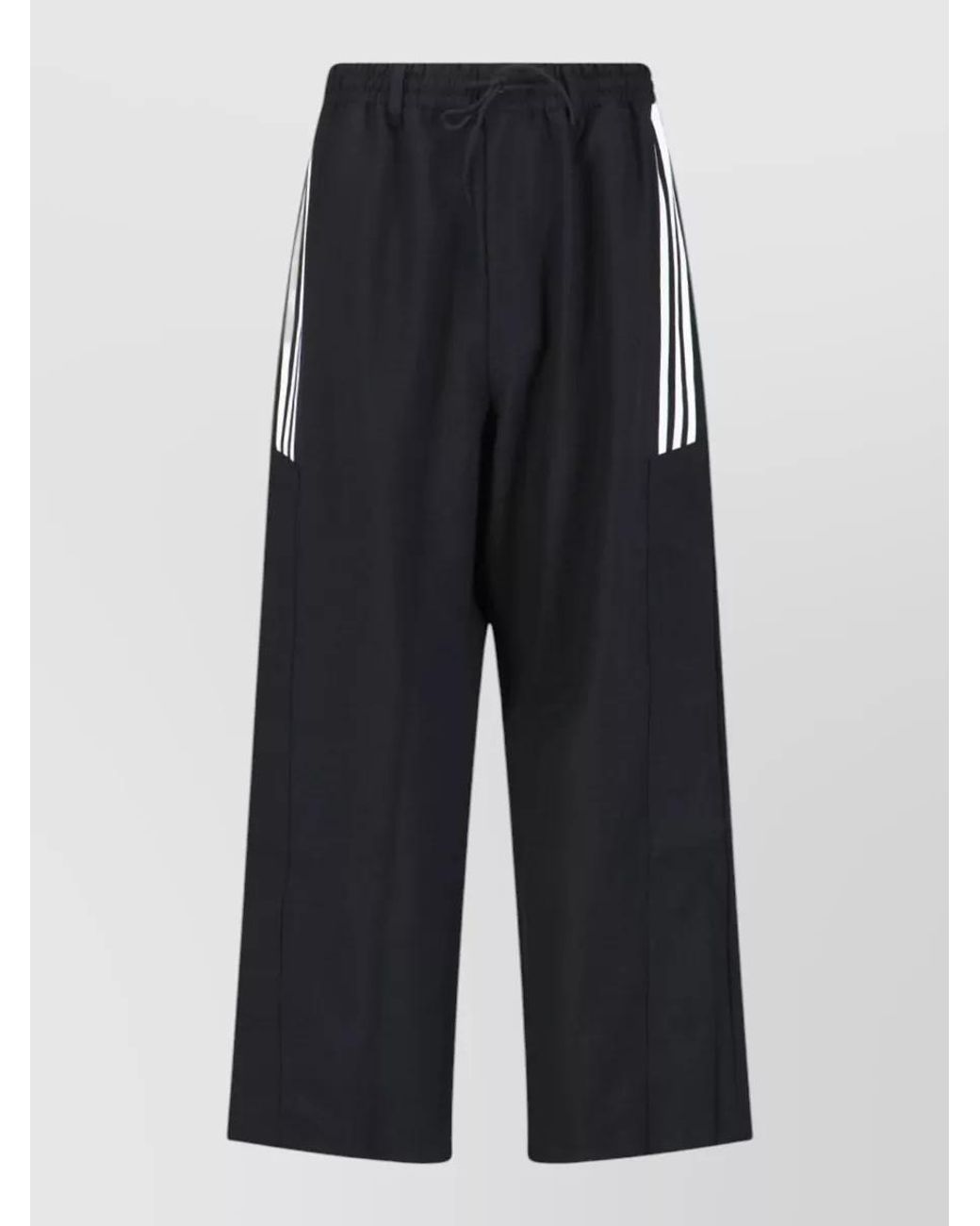 Y-3 Blue Wide-Leg Track Trousers for men