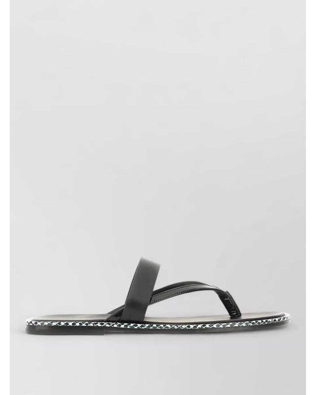Dries Van Noten Multicolor Leather Thong Sandals