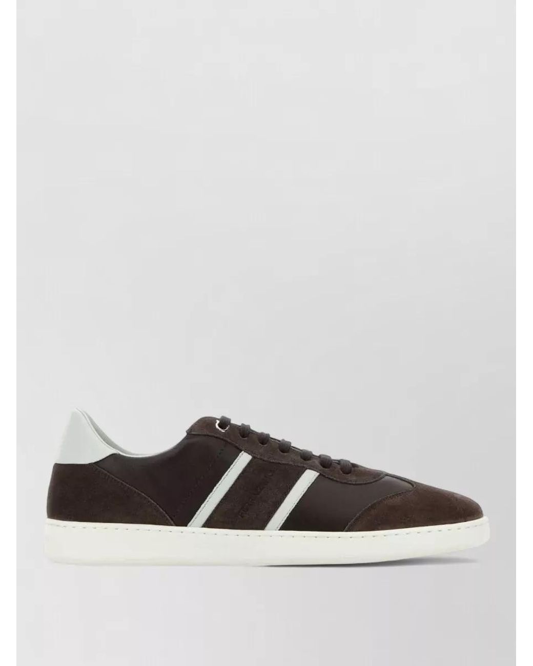 Ferragamo Multicolor Suede And Leather Low-Top Sneakers for men