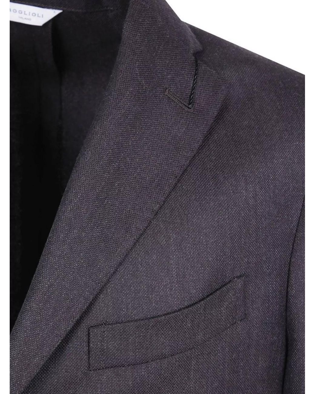 Boglioli Blue Virgin Wool Single-Breasted Jacket for men