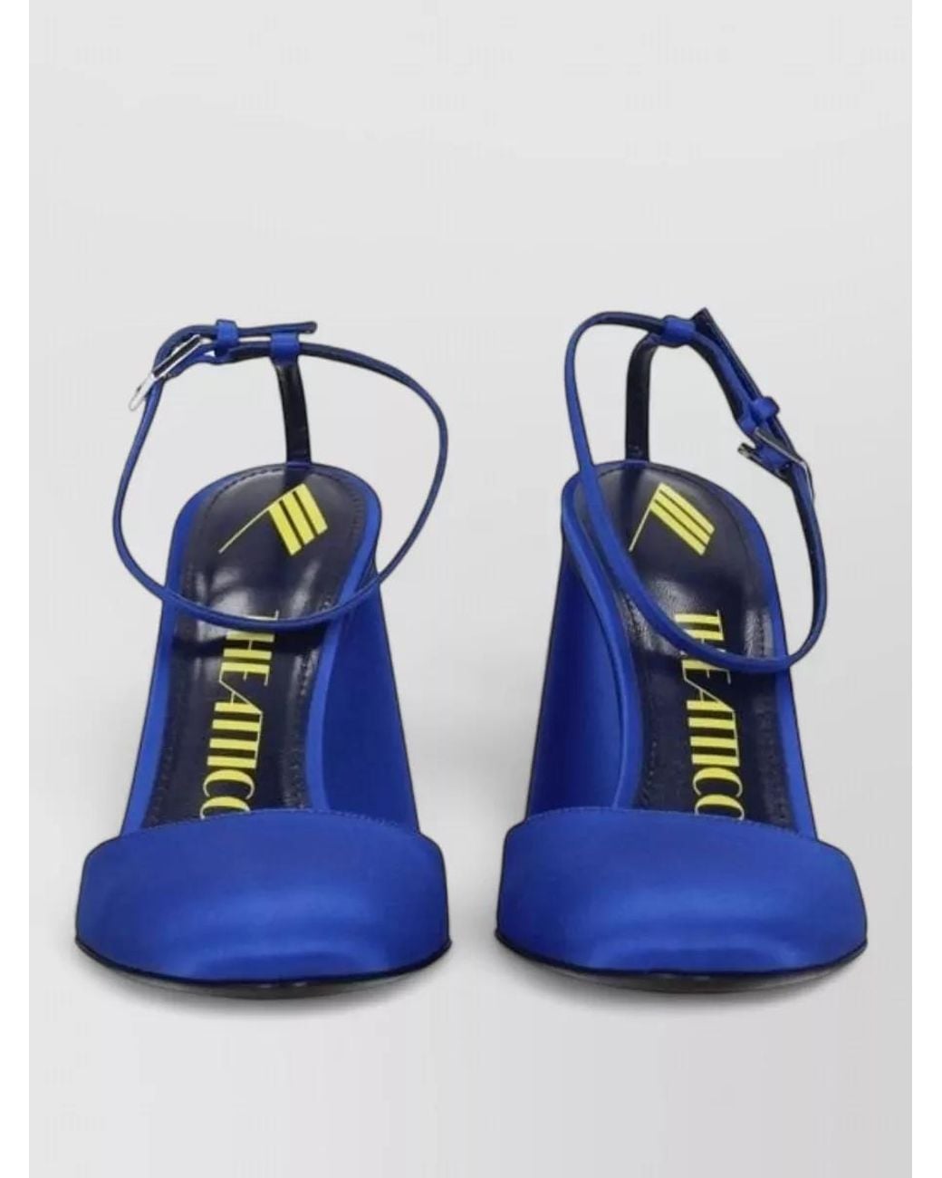 The Attico Blue Satin Sandals