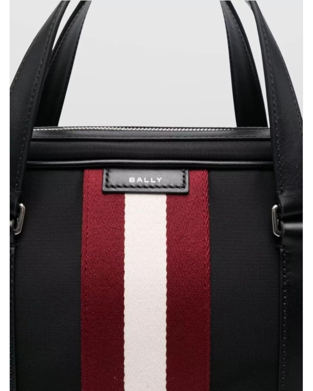 Bally Black Logo Appliqué Briefcase for men